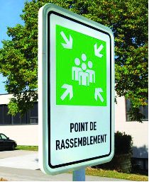 Détermination d’un plan d’évacuation avec une opération blanche